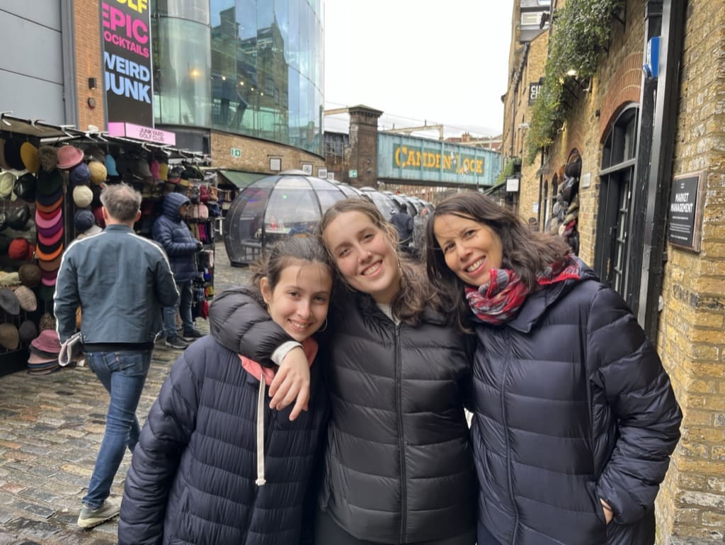Enjoying Camden Market in London