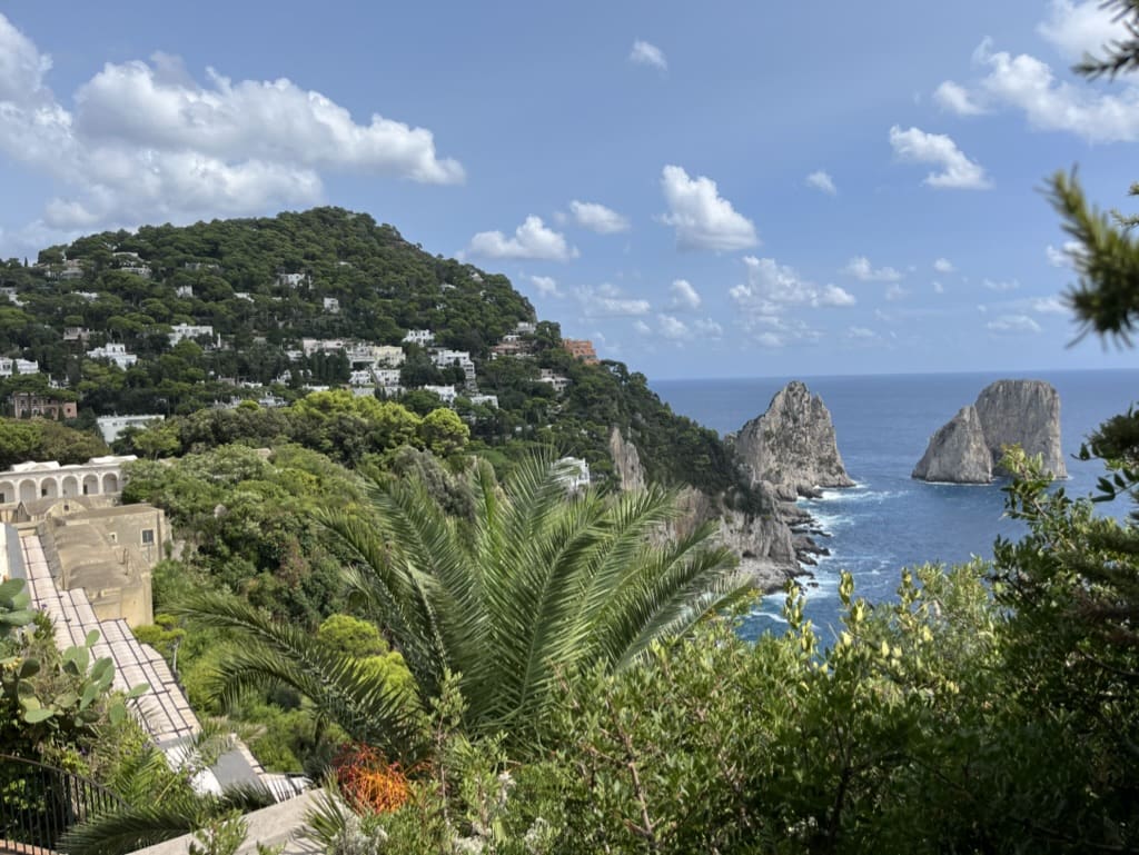 Viewing the Blue Grottos form Ana Capri