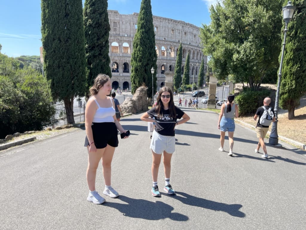 Visiting the Colosseum in Rome, Italy