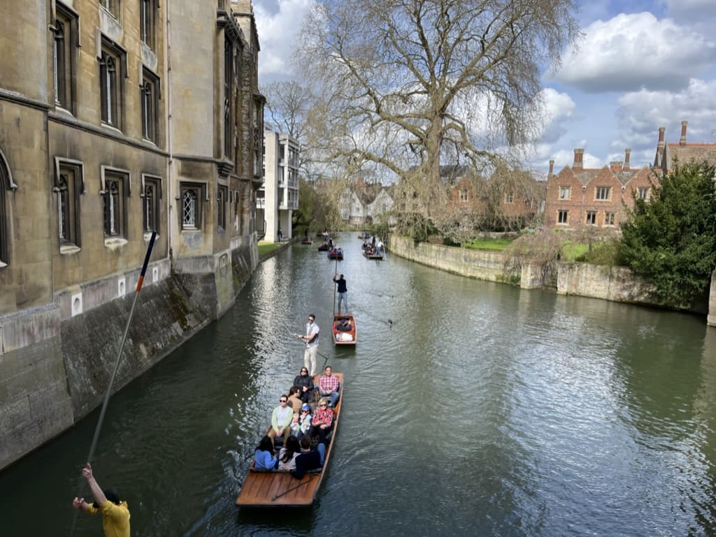 Sailing on Cam River Cambridge
