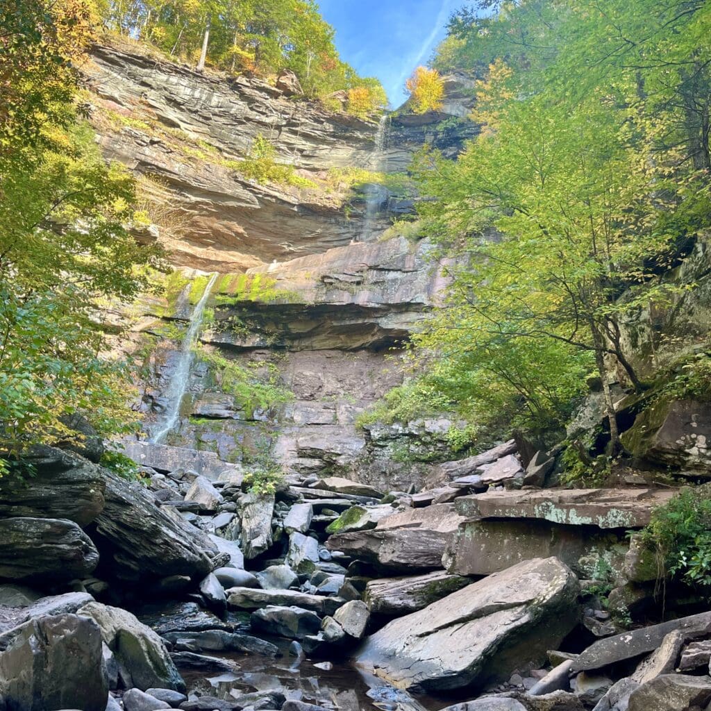 The view from the bottom of Kaaterskill Falls