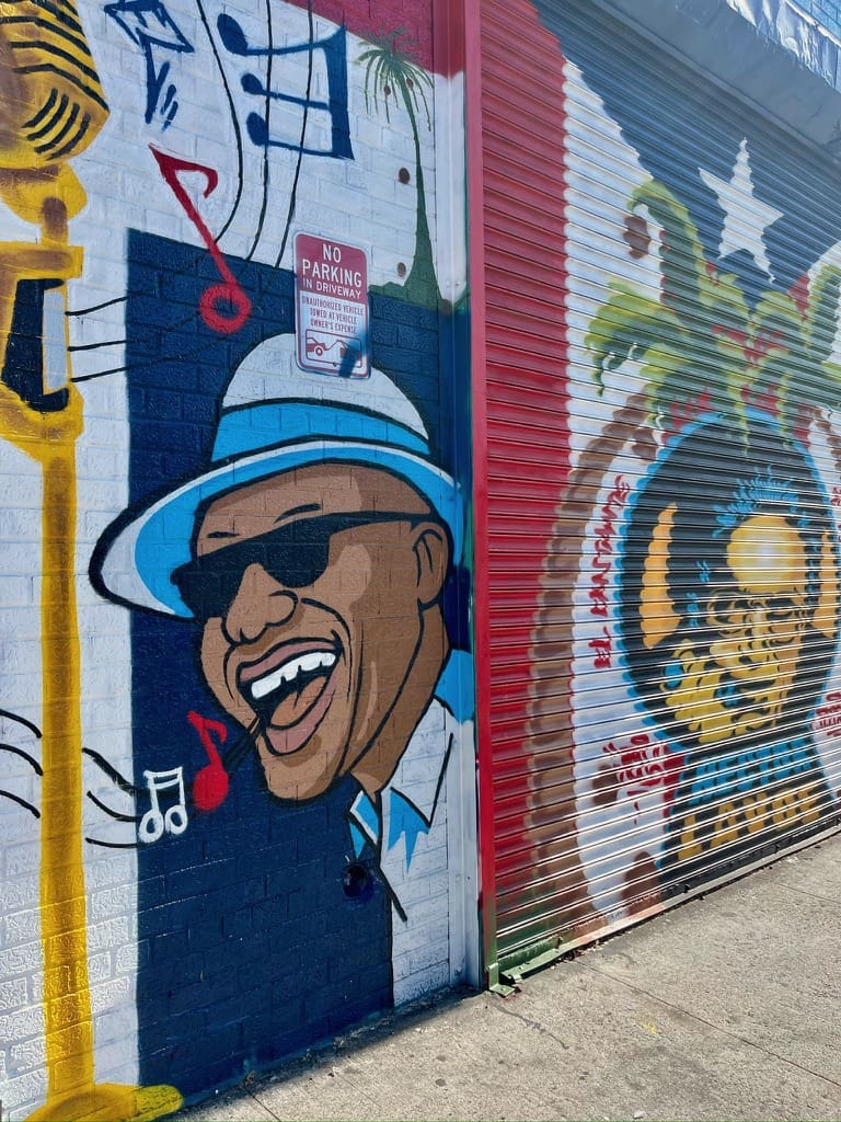 Graffiti on Industrial building in Trautman street in Brooklyn