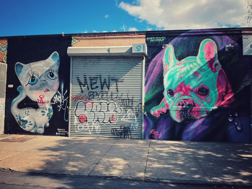 Murals in Bushwick Collective at Brooklyn NYC